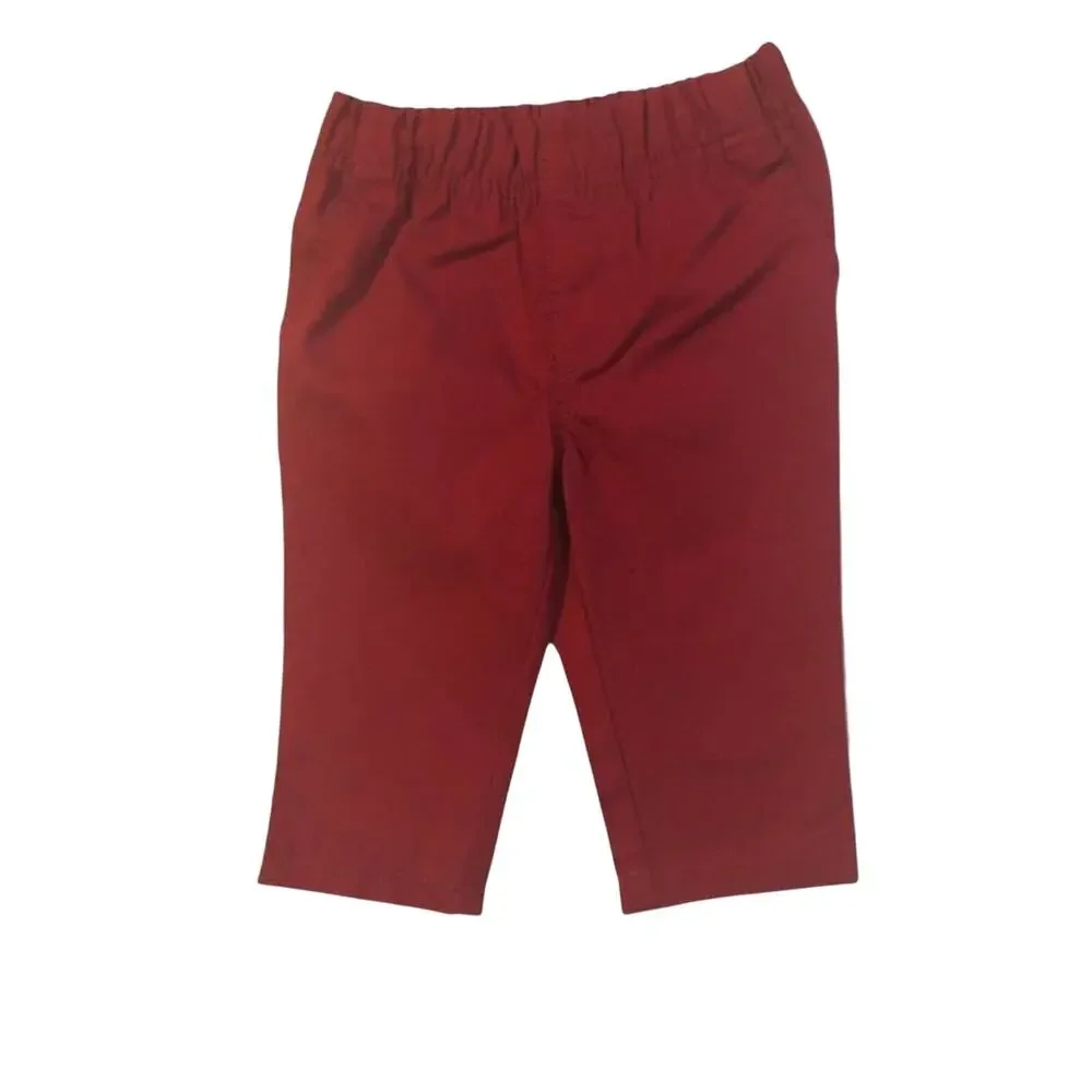 Carter's Baby Slide Up Red Elastic Waist Pants 6M